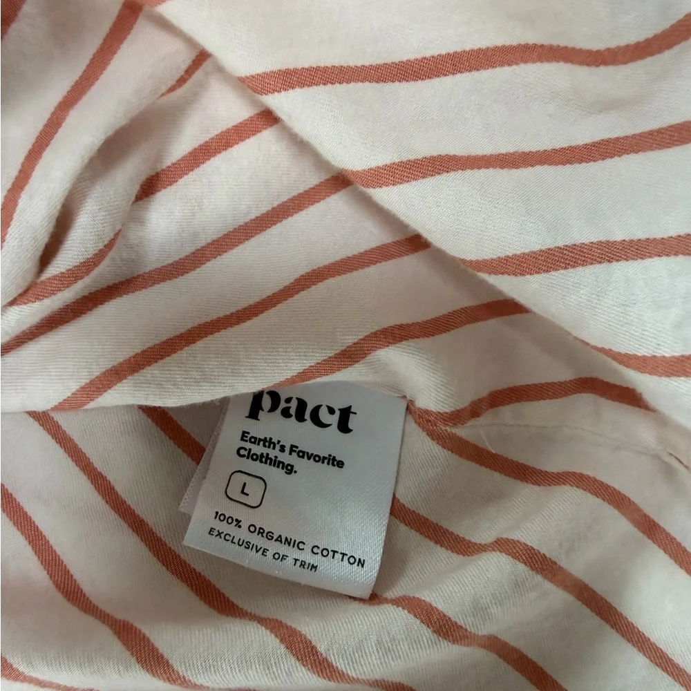 Pact zuma sleeveless shirt dress size L 100% organic cotton - Picture 6 of 8